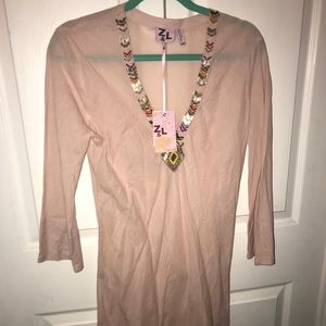 Z and L long light pink dress! NWT